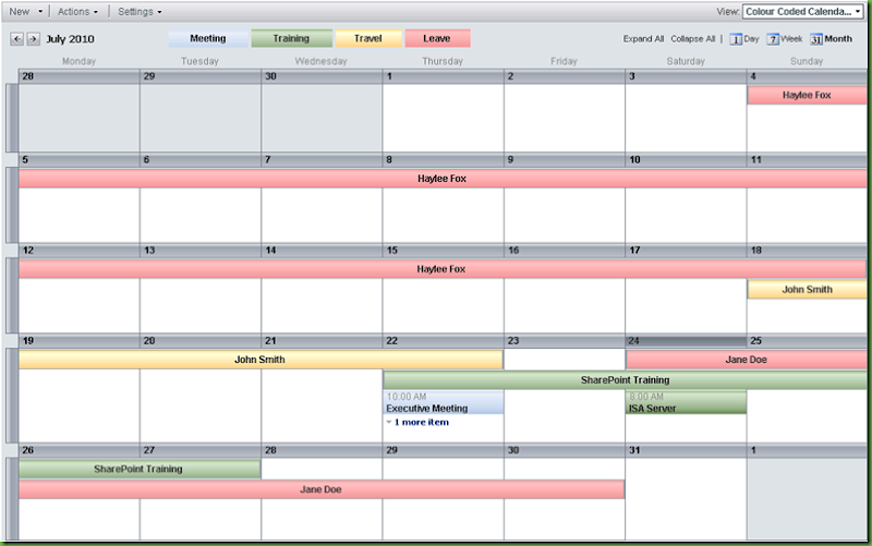 The SharePoint Struggle WSS / MOSS / Sharepoint Color (Colour) Coded